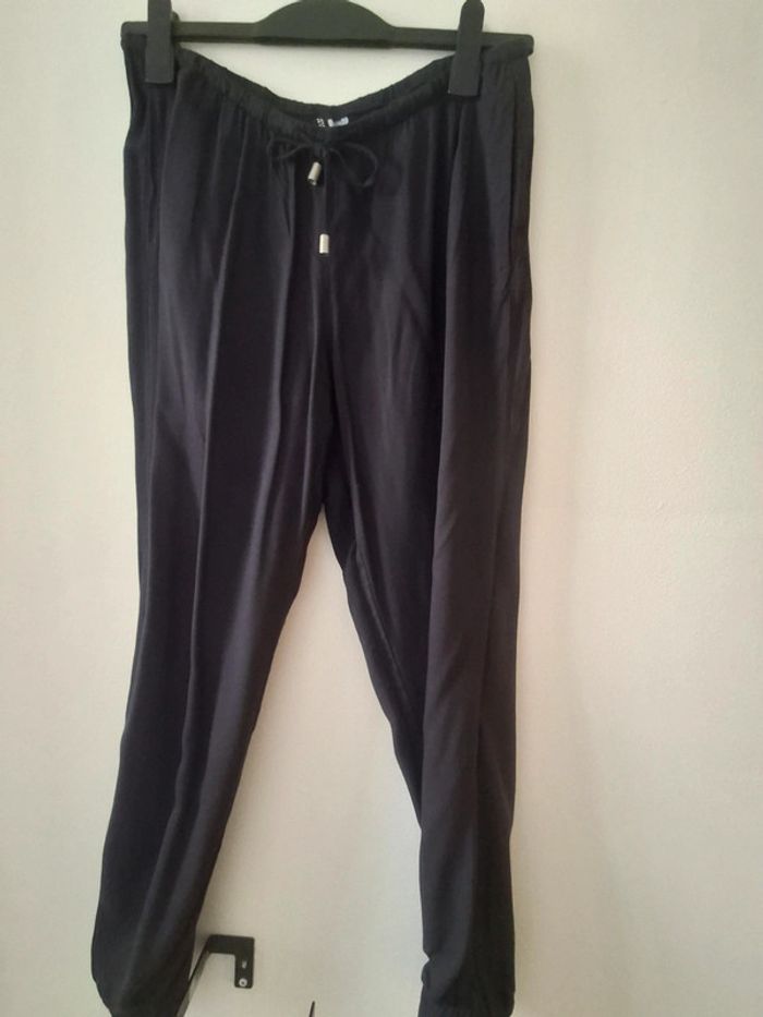 Pantalon léger et fluide bleu marine - taille 40 - photo numéro 4