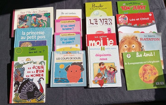 Lot de 16 livres illustrés pour enfants