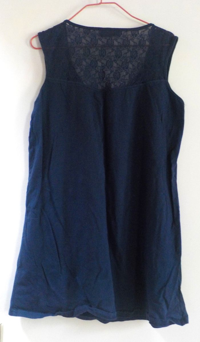 DEBARDEUR CLOCKHOUSE BLEU MARINE TAILLE 50 - photo numéro 2