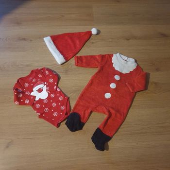 💚 Ensemble pyjama boy bonnet de Noël 6 mois Kiabi/Tex #emyfleury_6moisgarçon