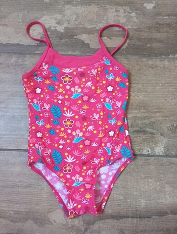 Maillot de bain 1 pièce Fille 5 ans Fleurs Energetics