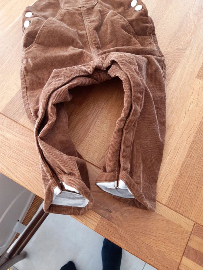 Salopette garçon velours cotelé - photo numéro 3