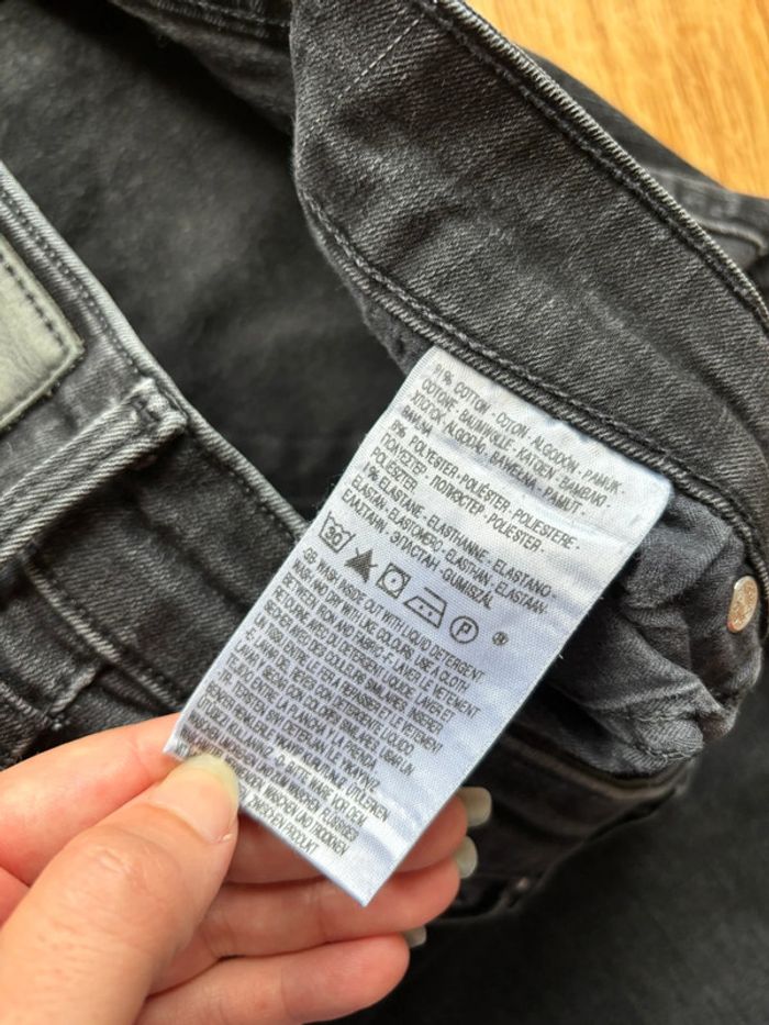 Jean femme levi’s demi curve San Francisco skinny mi taille gris noir anthracite y2k taille L/40 - photo numéro 10