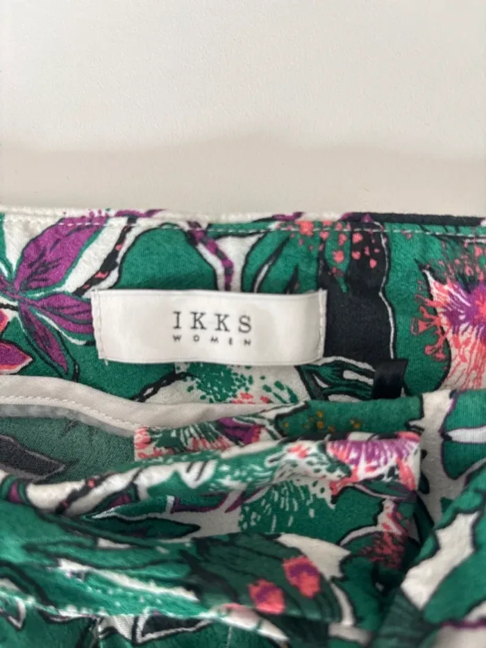 Pantalon fluide IKKS Women imprimé tropical – Taille 36 - photo numéro 3