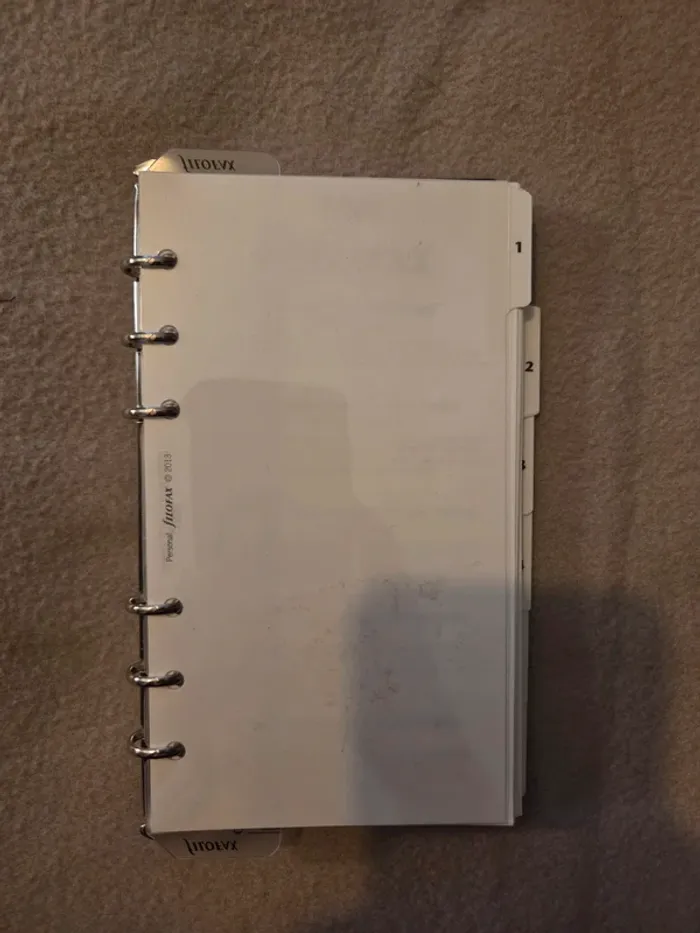 Portefeuille Saffiano / Planner Filofax noir - photo numéro 5