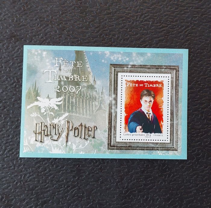 Document + notice officielle philatélique fête du timbre 2007 Harry Potter - photo numéro 5