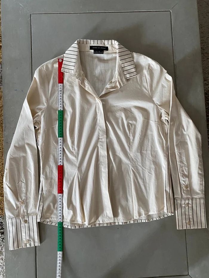 Chemise Isabel De Pedro beige avec la statue de la liberté taille 46 - photo numéro 10