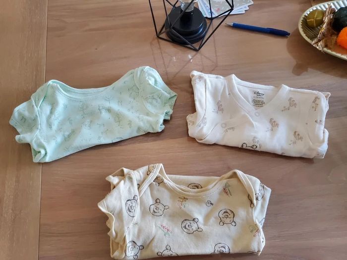 Lot de 3 bodies manches courtes Disney