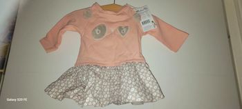 Très jolie robe orchestra thème oursonne taille 3 mois neuve avec étiquette