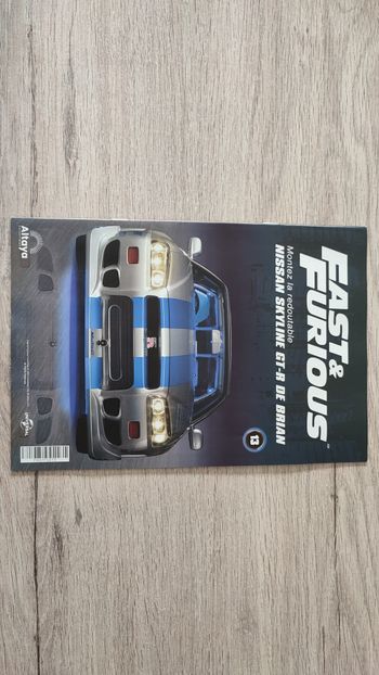Fascicule numéro 13 n°13 seul sans pièce Nissan Skyline GT-R R34 Fast & Furious de Brian O'Conner 1/