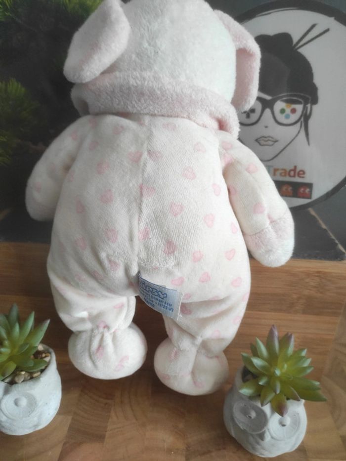 Doudou Plush Peluche Chien Gipsy Rose Coeur #geektradedoudou - photo numéro 3