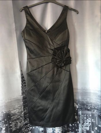 Sublime robe droite noire Manoukian :