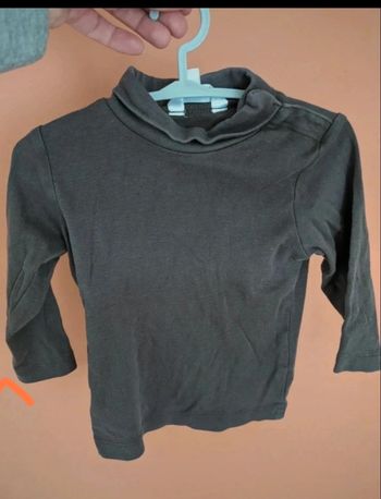 Sous pull col roulé marron