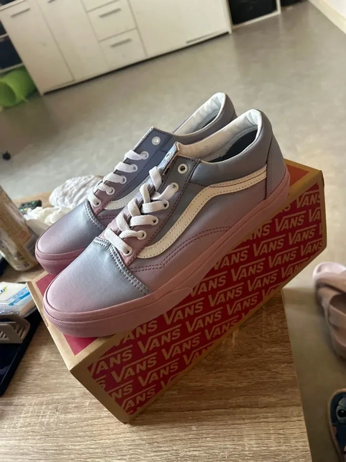 Basket vans old skool sunset fade lilas - photo numéro 5