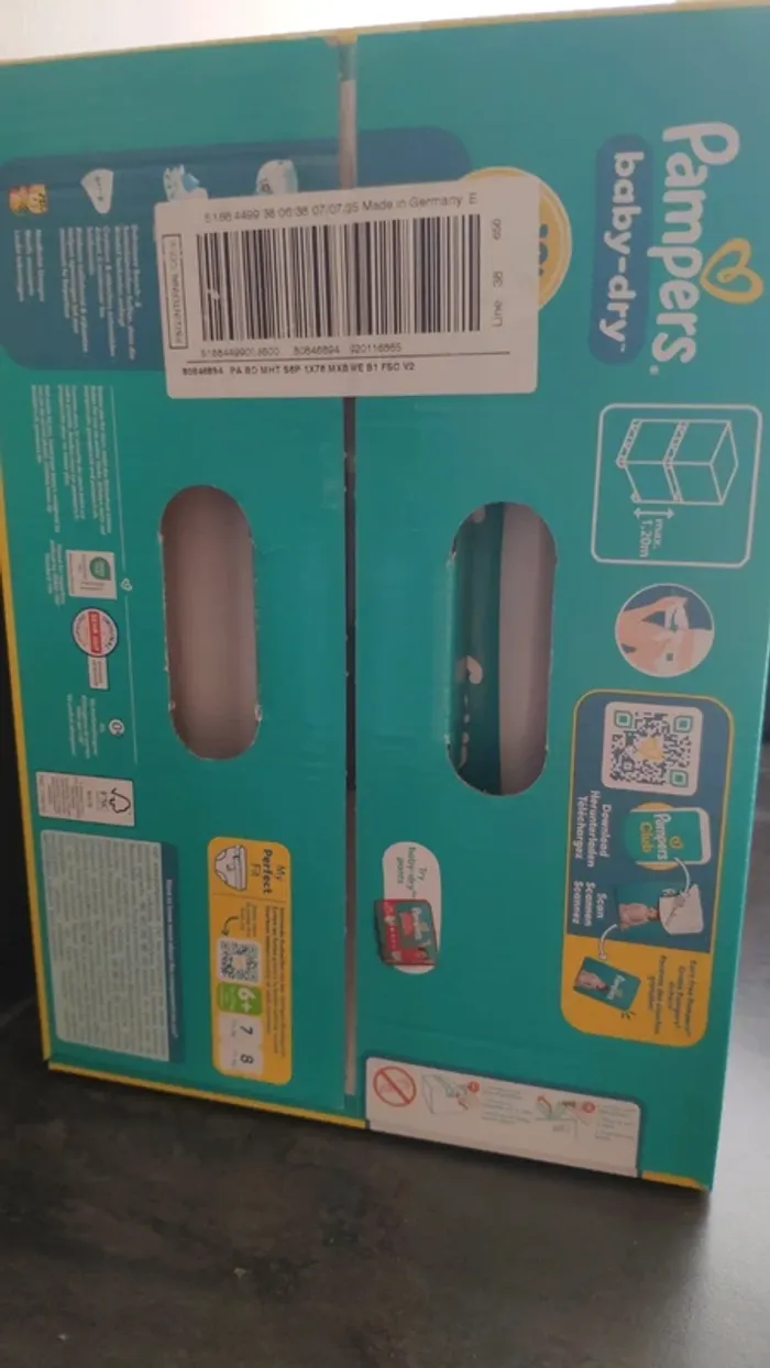 Taille 6+ plus Pampers 76 couches - photo numéro 2