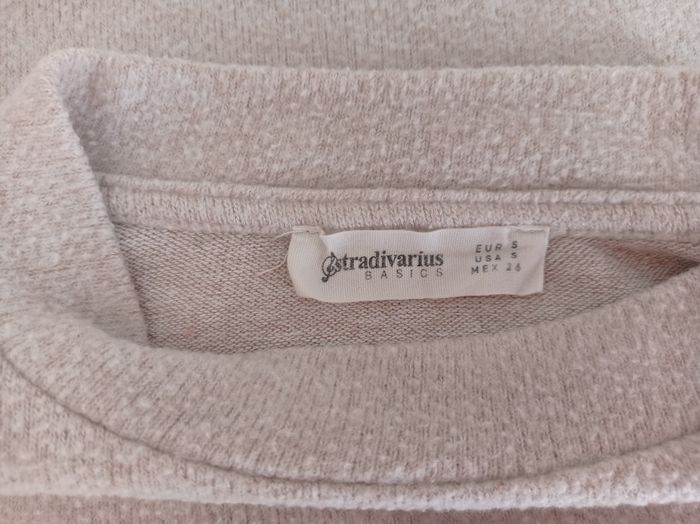 PULL STRADIVARIUS Femme Beige. - photo numéro 4