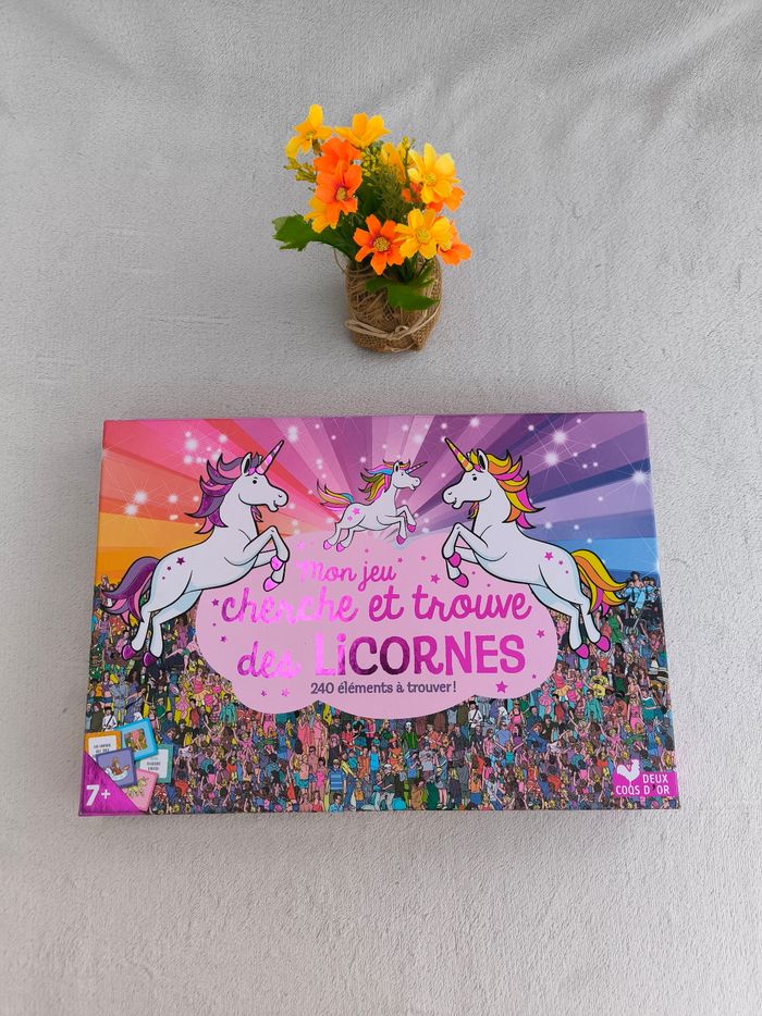 Mon jeu cherche et trouve des licornes