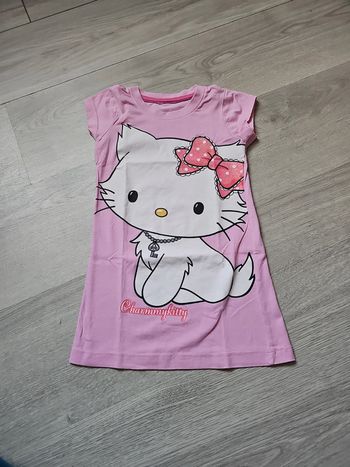 Robe de nuit manches courtes charmmykitty  4 ans