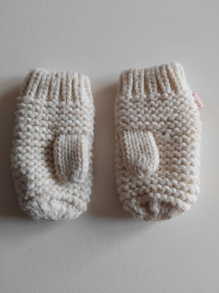 Moufles à broderie pailletée - photo numéro 2