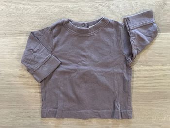 T-shirt manches longues marron kitchoun 1 mois