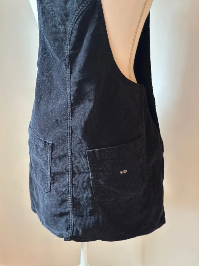 Robe salopette noire en velours côtelé Tommy Jeans - Taille 36 - photo numéro 7