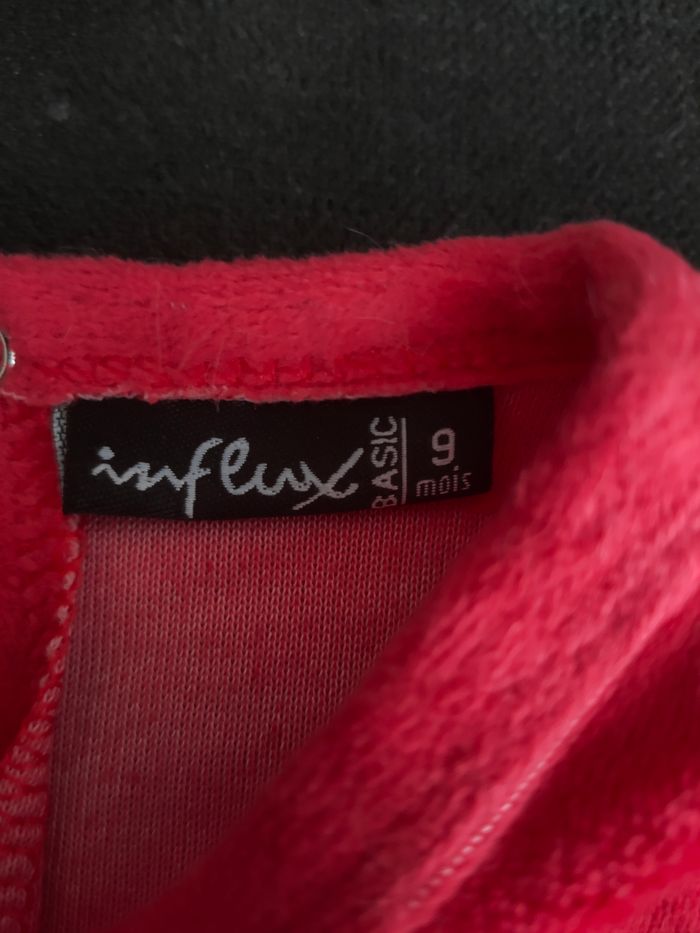 Grenouillère pyjama 1 pièce pour bébé garçon rouge 9 mois influx - photo numéro 3
