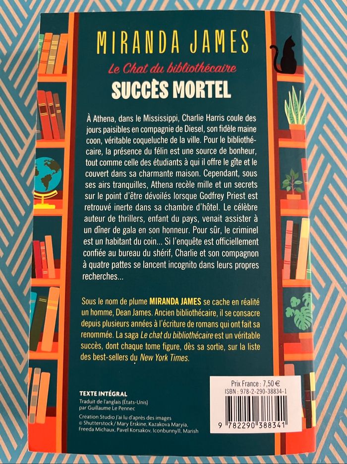 Le chat du bibliothécaire Succès mortel de Miranda James - photo numéro 3