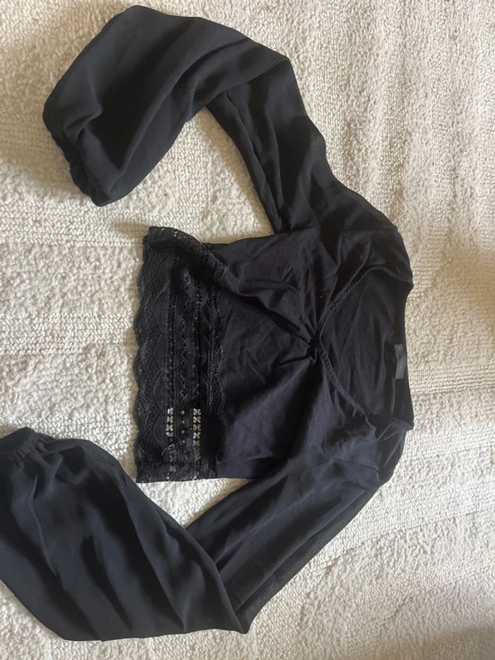 Crop top manche longue