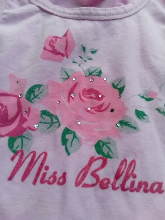 Miss bellina t shirt rose 18 mois - photo numéro 4