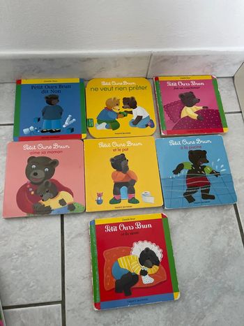 7 livres de petit ours brun lot