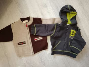 2 gilets zippés