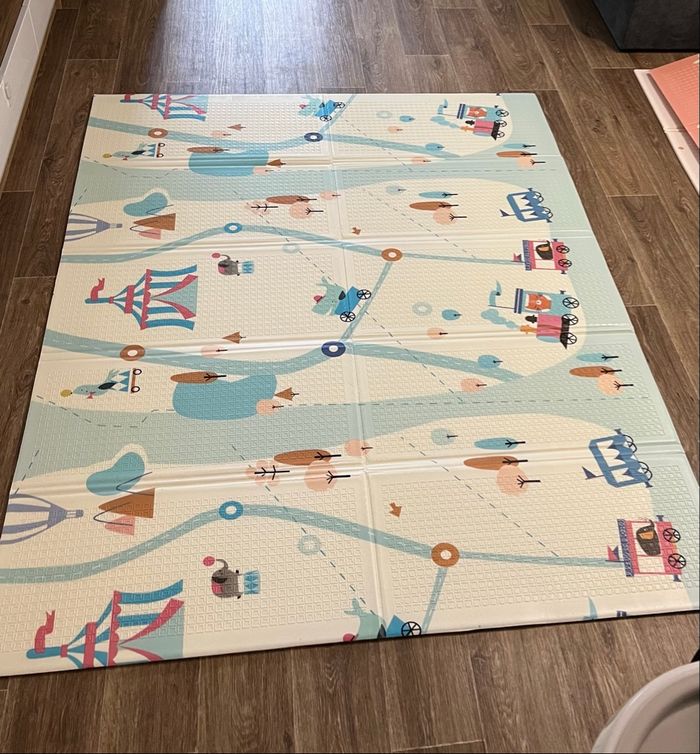 Tapis de jeu pliable réversible bébé neuf - photo numéro 4