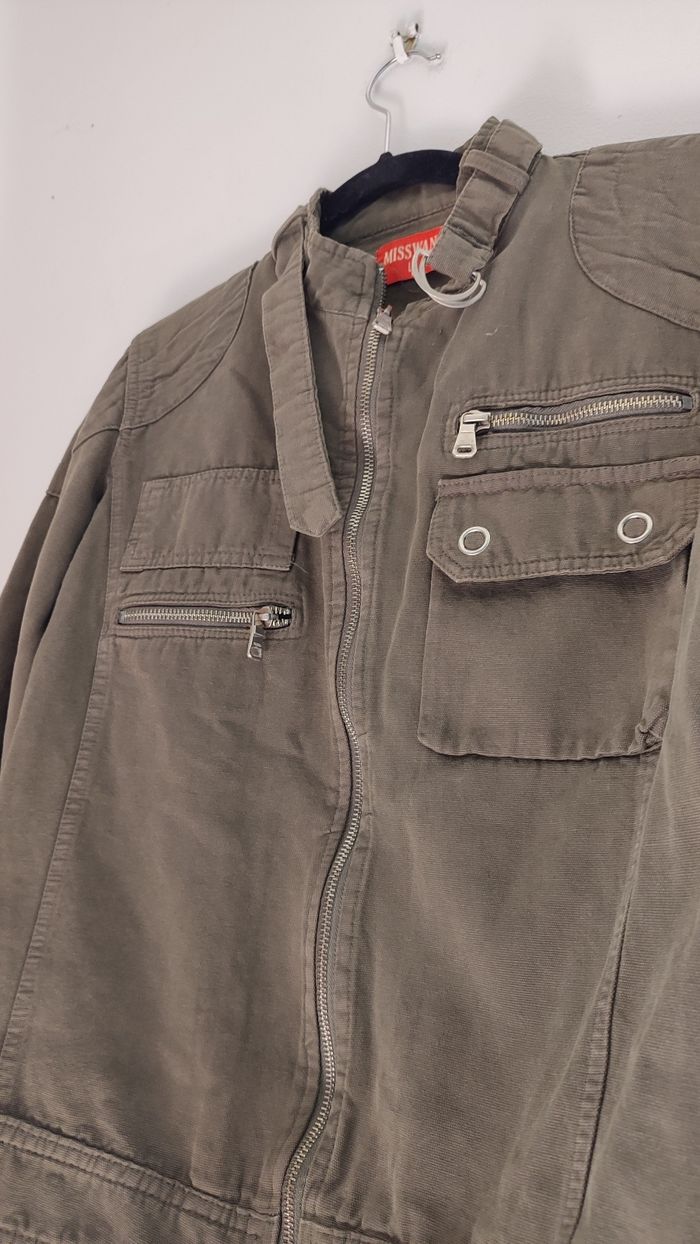 Veste kaki style militaire taille XS - photo numéro 4