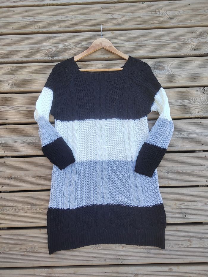 Robe Pull Imitation Laine Femme – Taille 1/S/36 – Douce, Chaleureuse & Stylée - photo numéro 2