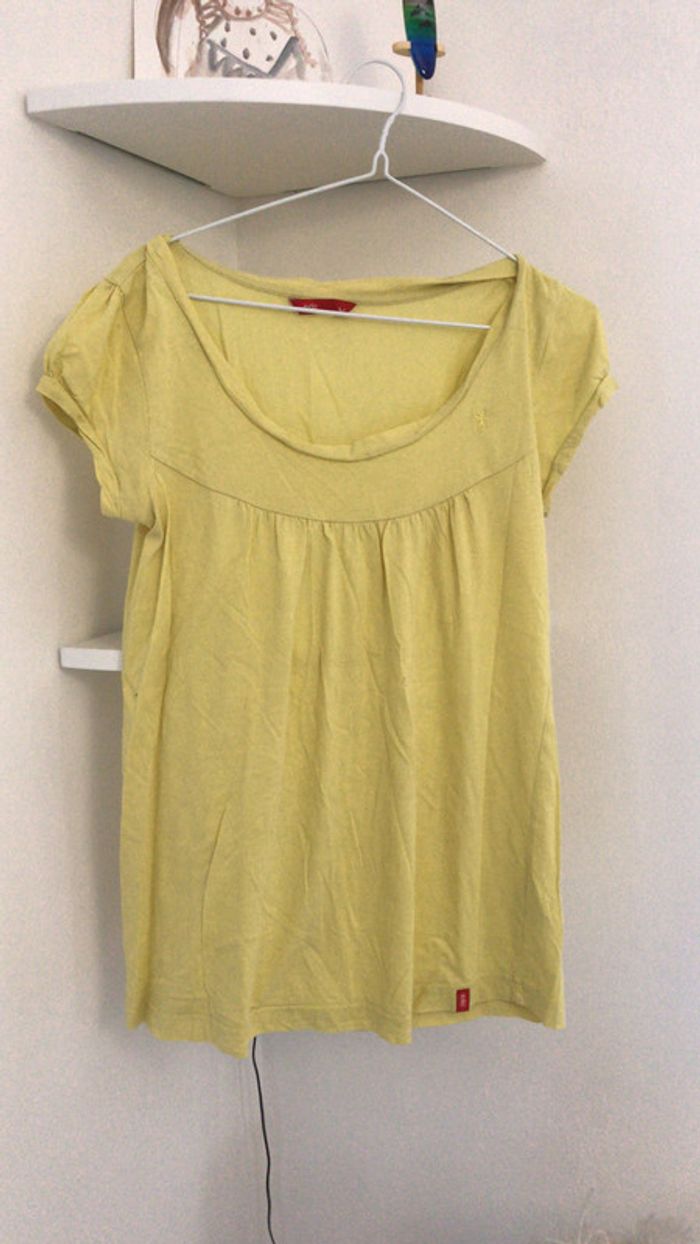 Teeshirt EDC by Esprit jaune taille M - photo numéro 6