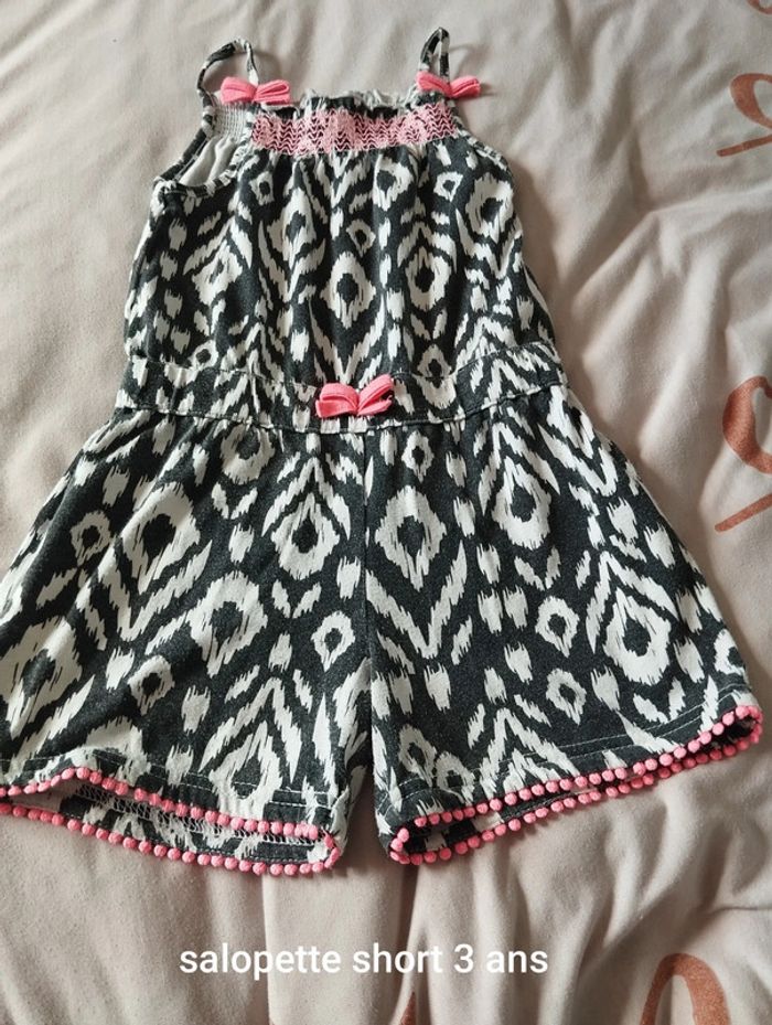 Salopette short 3 ans