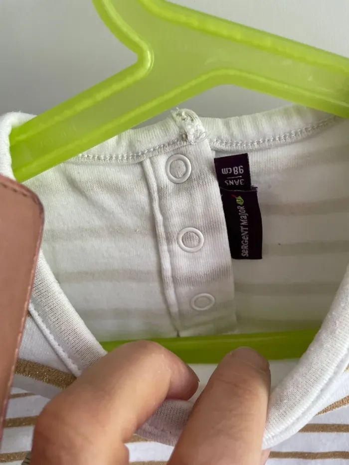 T-shirt 3 ans sergent major - photo numéro 3