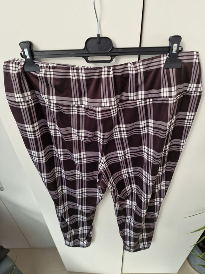 Pantalon Leggings A Carreaux Boutons Dorés - photo numéro 4
