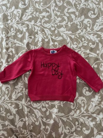 Pull rose 6 mois