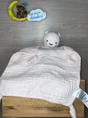 VB54 doudou chat 🐱 vertbaudet