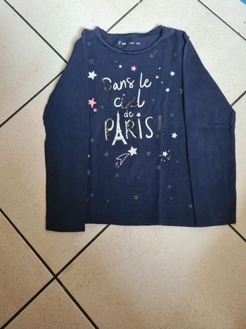 Tee shirt gemo 8 ans bleu marine