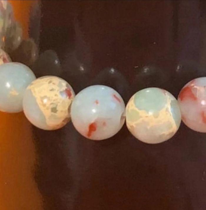Bracelet vintage pierre natural 🍭🍭 - photo numéro 7