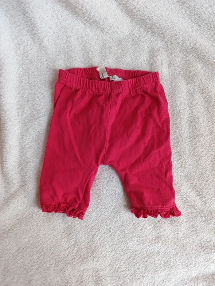 Legging court boîte à malices 3 mois rose