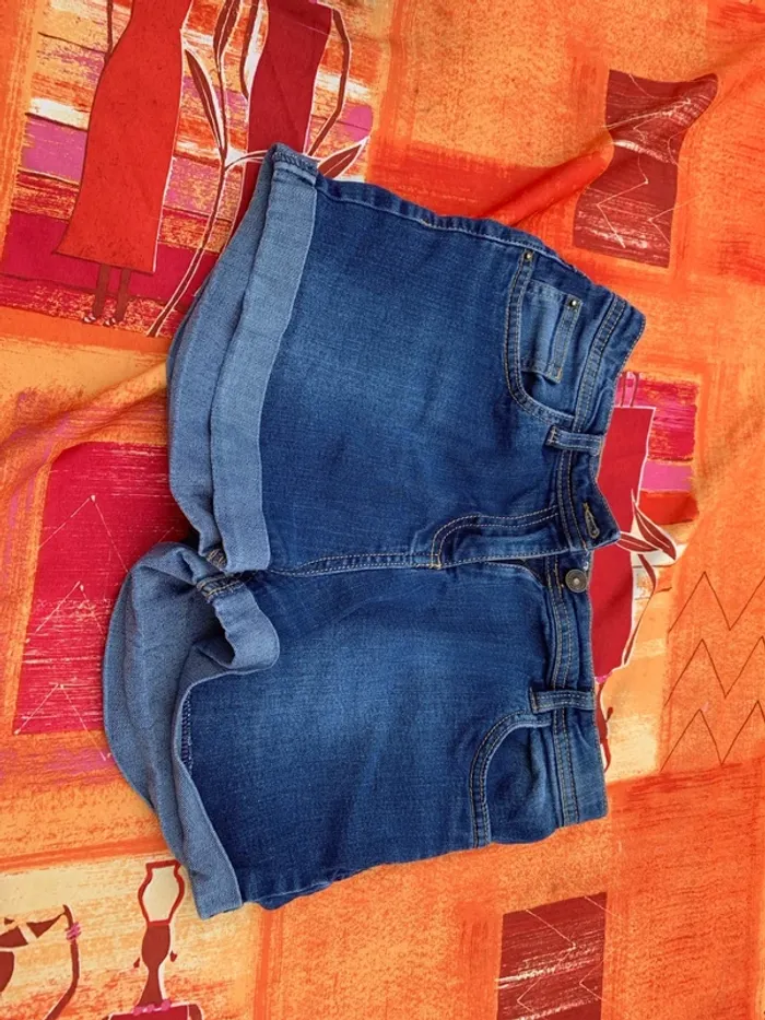 Short en jeans