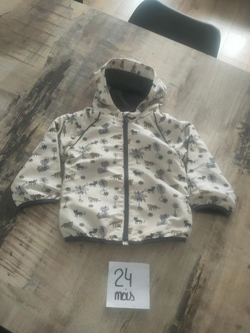 Veste coupe vent manches longues bébé garçon 24 mois Kiabi