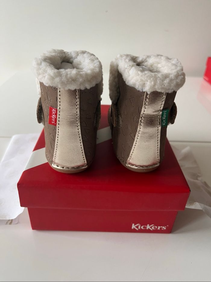 Bottine mi haute taupe kickers - photo numéro 5