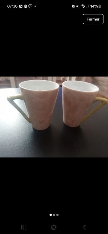 2 tasses à cafe 