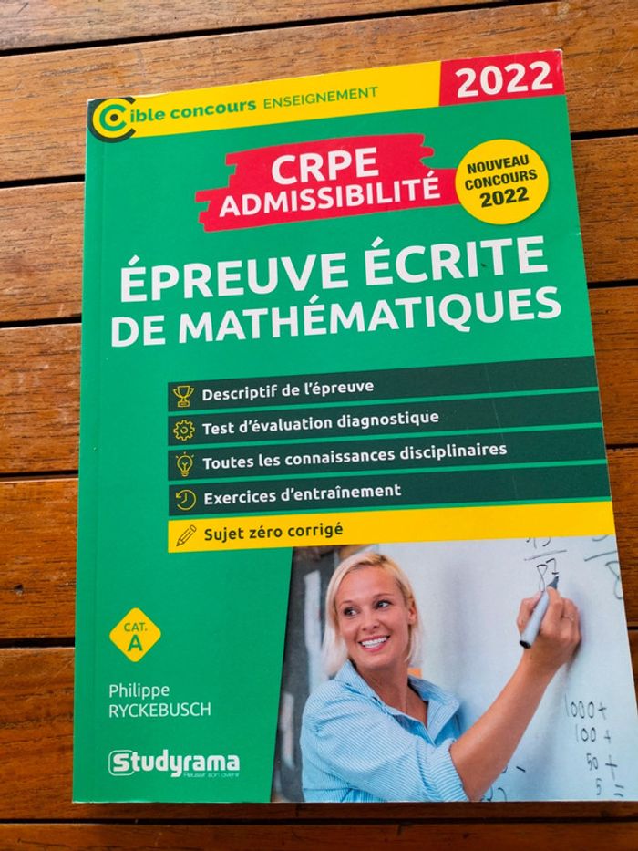 CRPE admissibilité épreuves écrites de mathématiques 2022