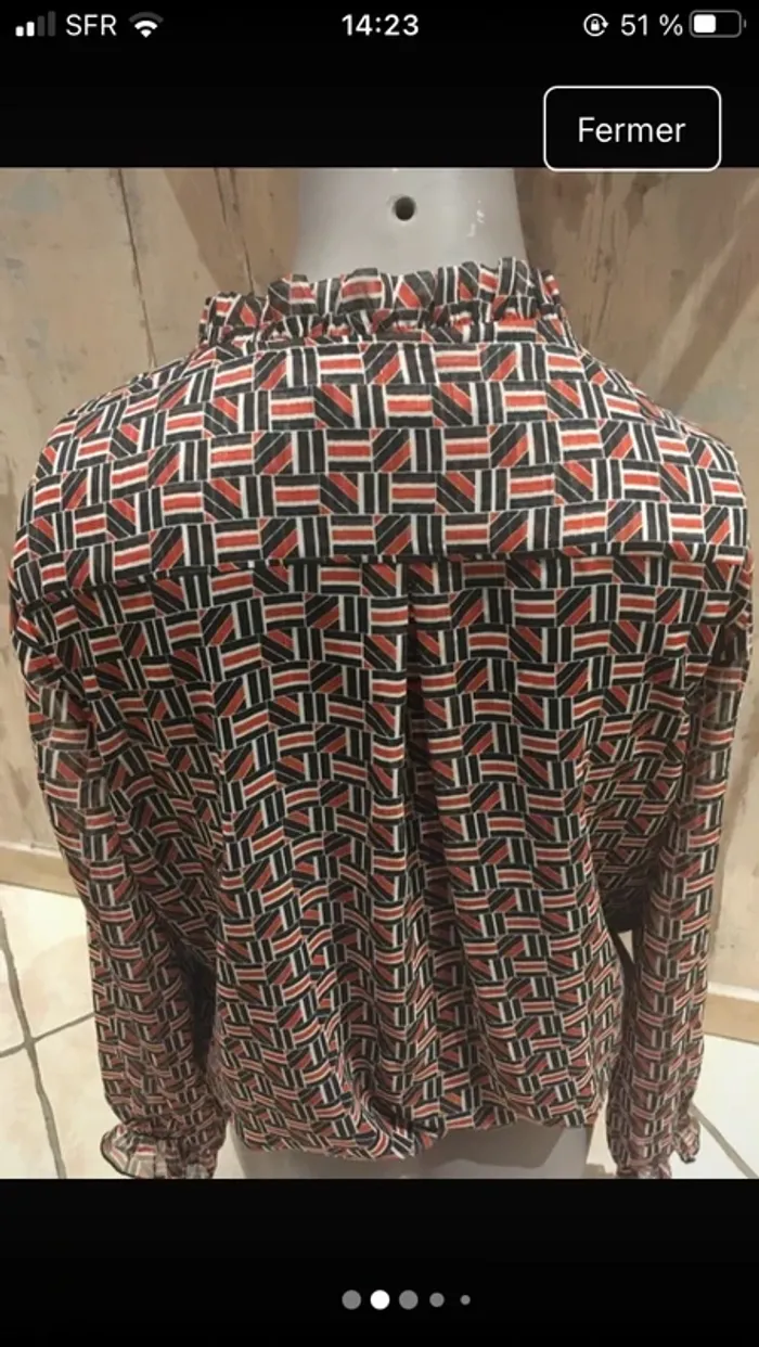 Magnifique blouse en 40 de la boutique Christine Laure en excellent état - photo numéro 2