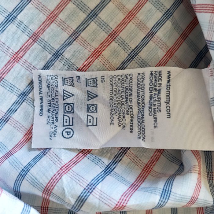 Chemise à carreaux TOMMY HILFIGER M - photo numéro 4